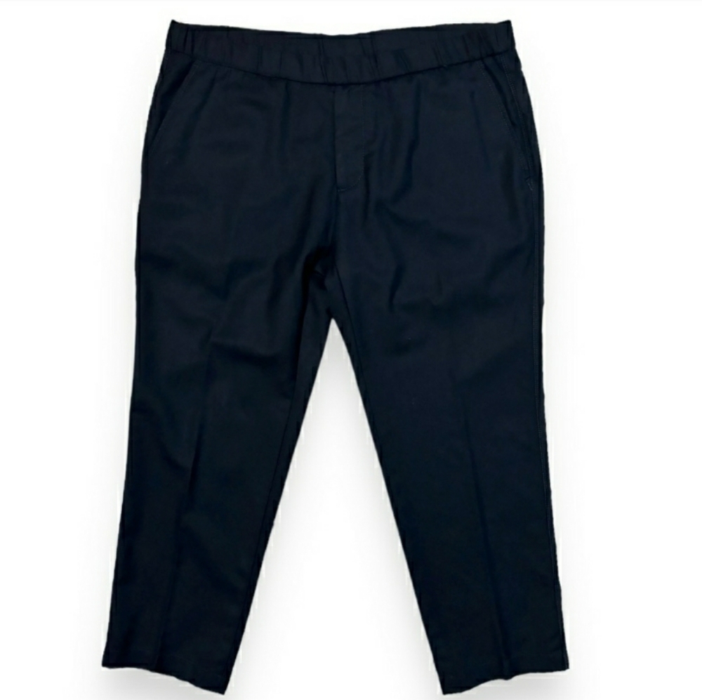 EMPORIO ARMANI 100% Wool Drawstring Pull On Trousers